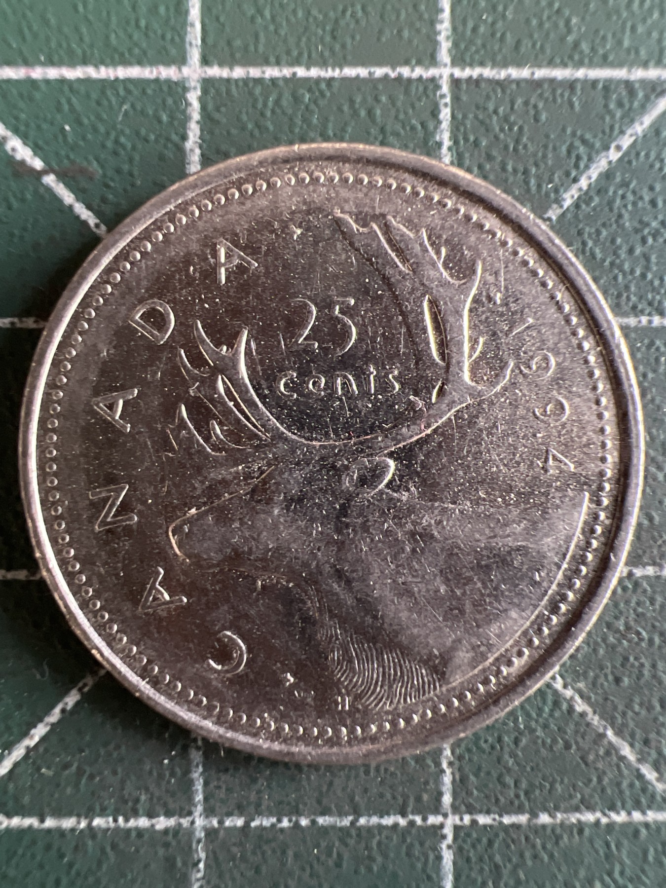 第556期 硬币专场 （无押金，捡漏，全场50包邮，偏远地区除外，接收代拍业务） 加拿大高冠25分 1994年