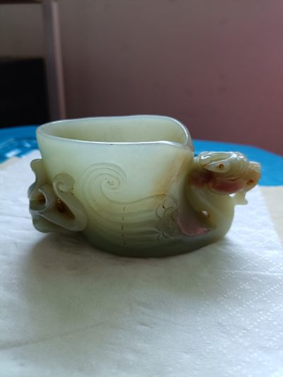 钱币，古钱币，古董杂项 和田玉笔洗