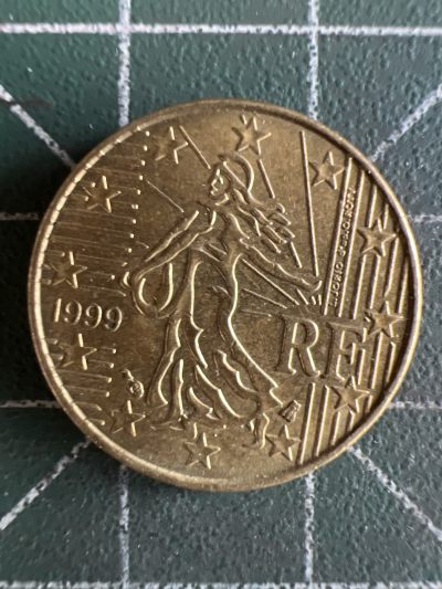 第556期 硬币专场 （无押金，捡漏，全场50包邮，偏远地区除外，接收代拍业务） - 法国10欧分 1999年