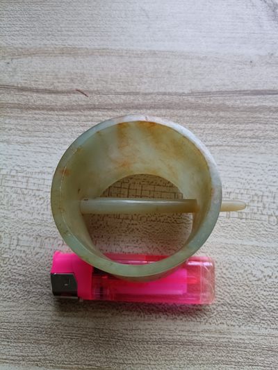 钱币，古钱币，古董杂项 老和田玉玉发冠