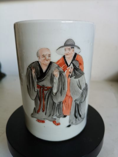 钱币，古钱币，古董杂项 民国时期官窑瓷笔筒