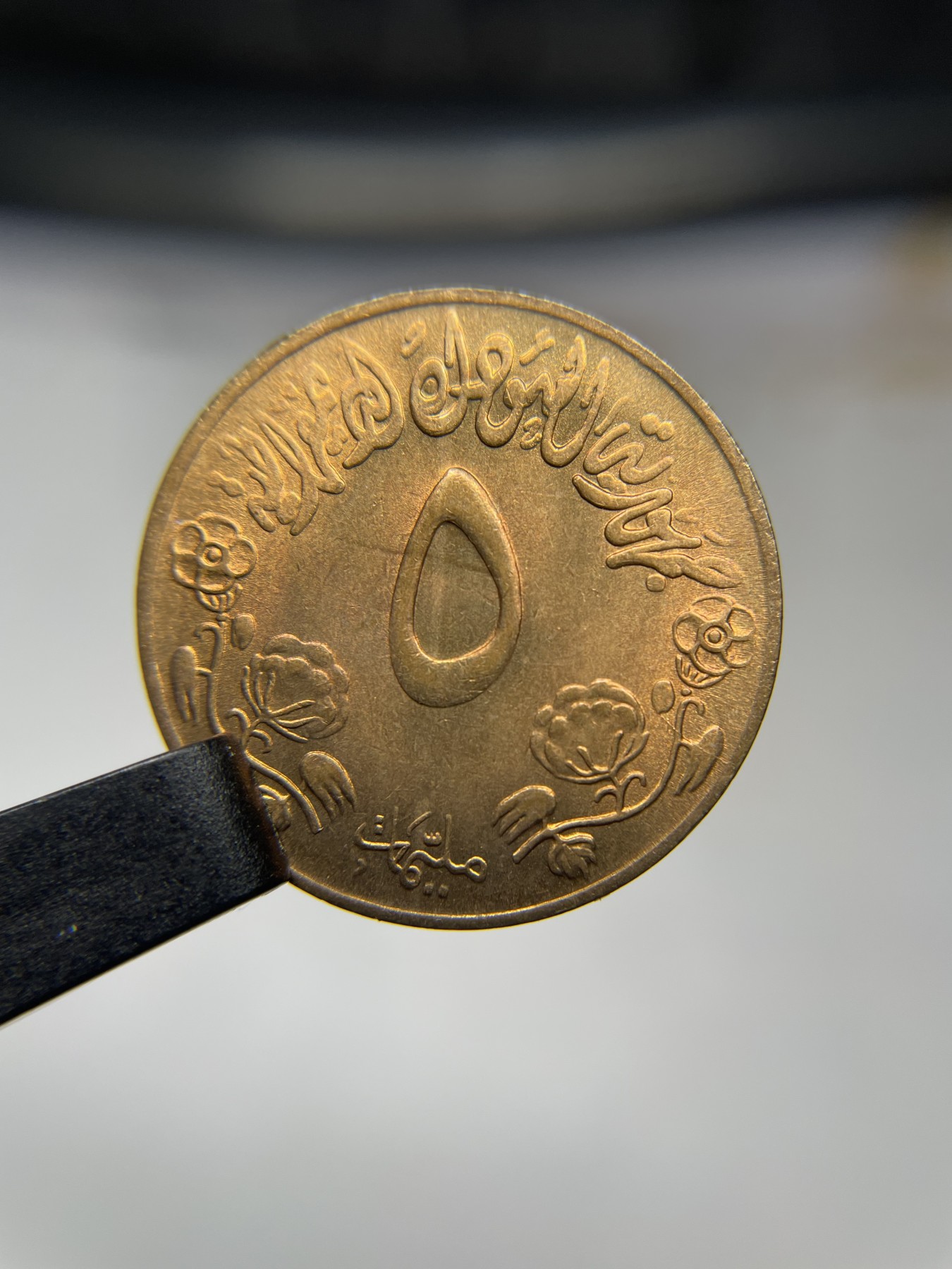 2024年集古藏今外币拍卖第二期-第9场（总第19拍） 带光1972年苏丹5米利姆