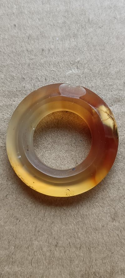 钱币，古钱币，古董杂项 老玛瑙环