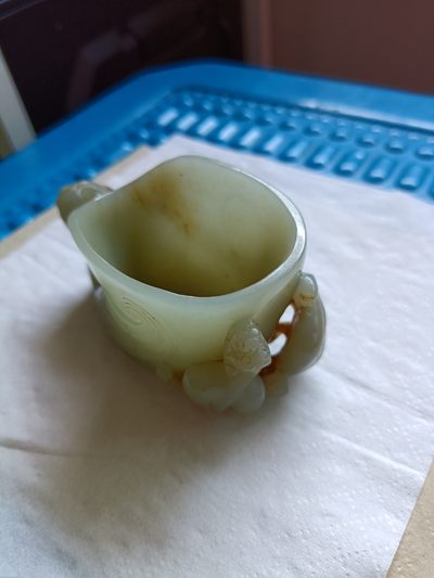 钱币，古钱币，古董杂项 和田玉笔洗