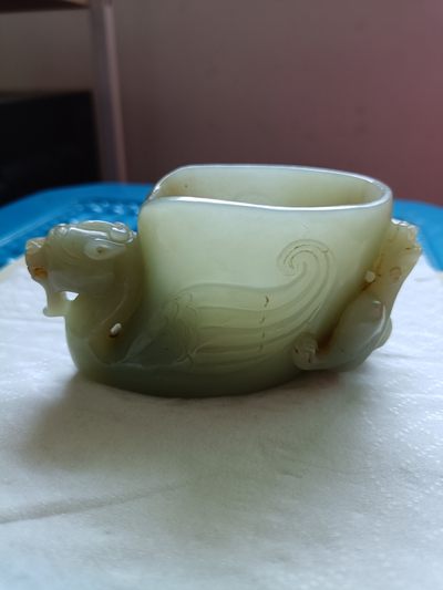 钱币，古钱币，古董杂项 和田玉笔洗