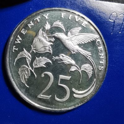 沼泽如烟--第297场 - 牙买加1977年25分精制币