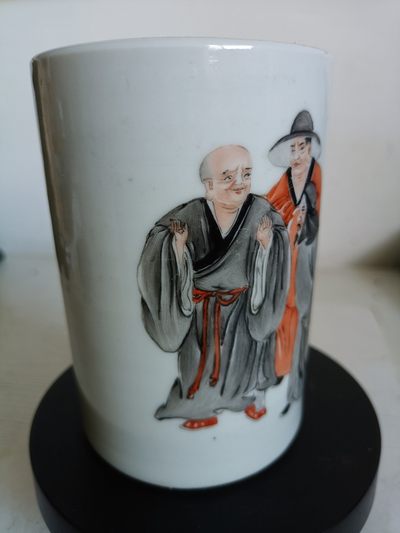 钱币，古钱币，古董杂项 民国时期官窑瓷笔筒