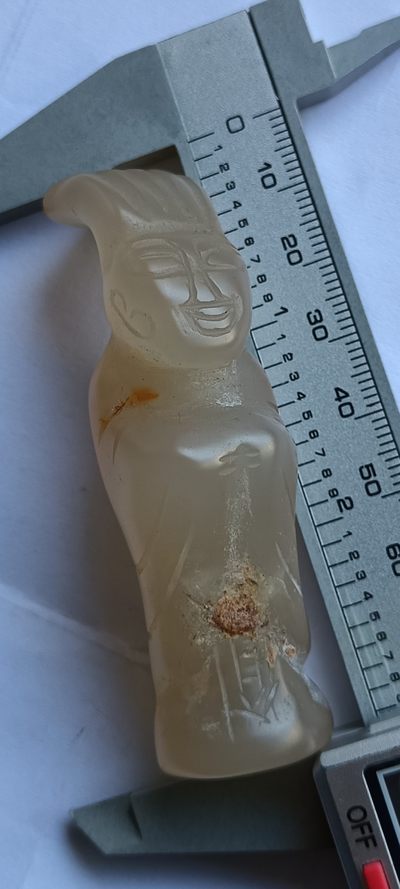 钱币，古钱币，古董杂项 老玛瑙人物