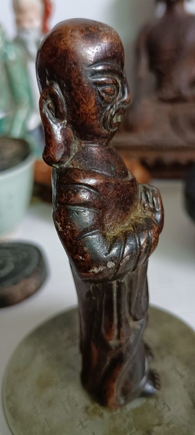 钱币，古钱币，古董杂项 实心铜人物形象