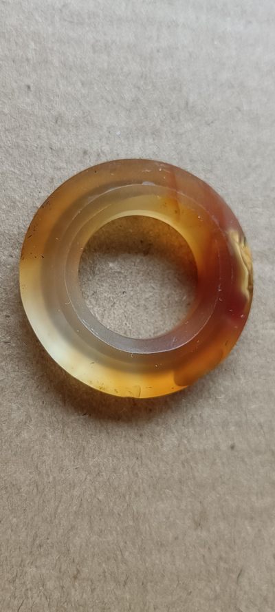 钱币，古钱币，古董杂项 老玛瑙环