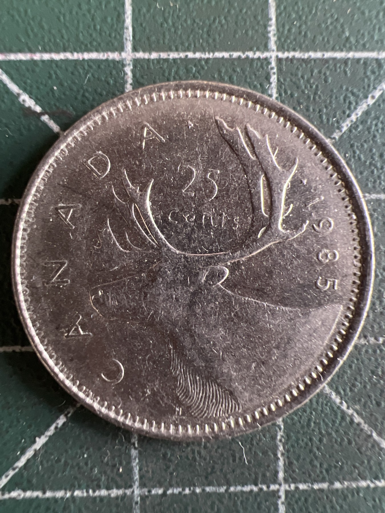 第556期 硬币专场 （无押金，捡漏，全场50包邮，偏远地区除外，接收代拍业务） 加拿大25分 青年 1985年