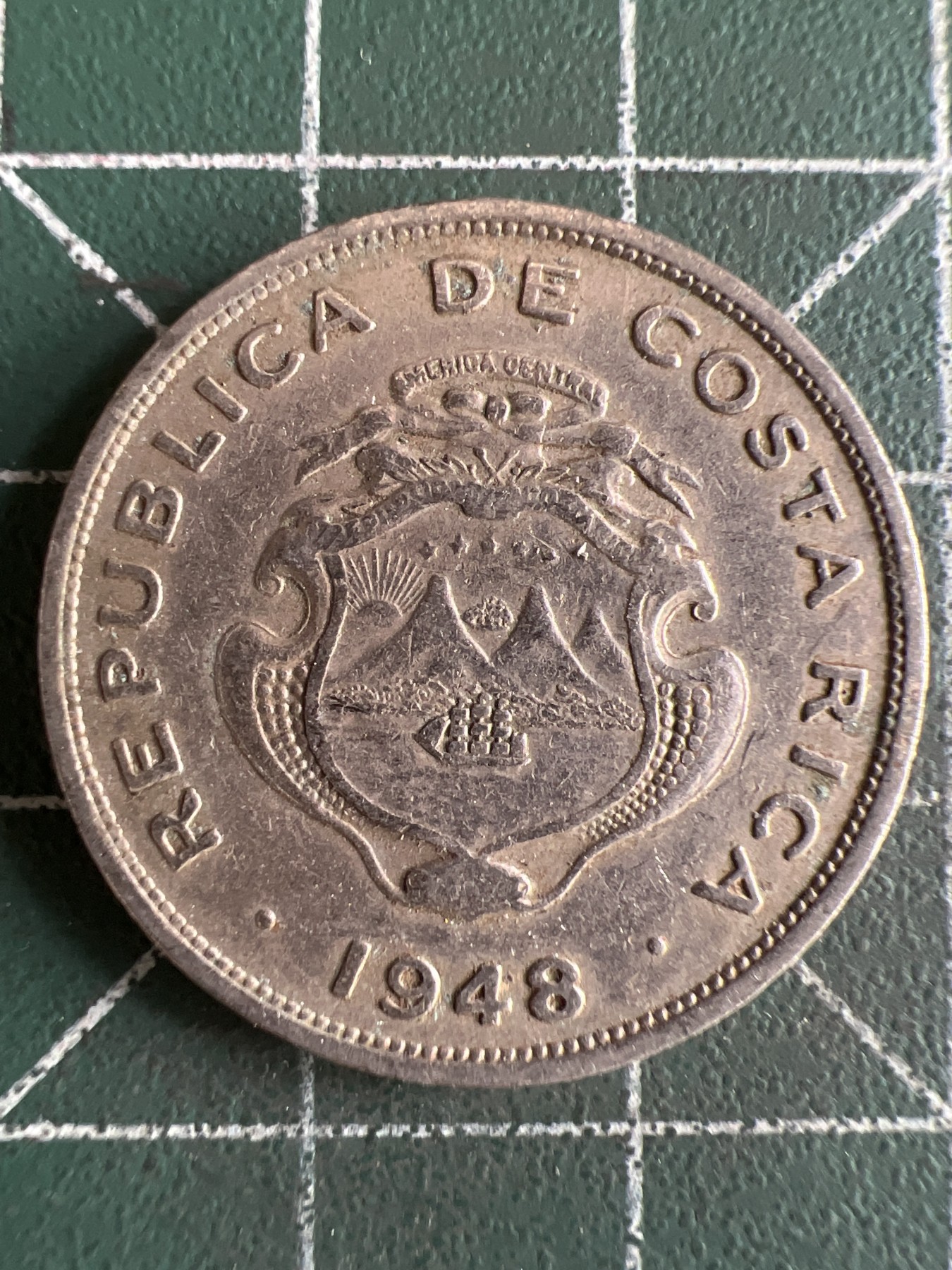 第554期 硬币专场 （无押金，捡漏，全场50包邮，偏远地区除外，接收代拍业务） 哥斯达黎加50分 1948年