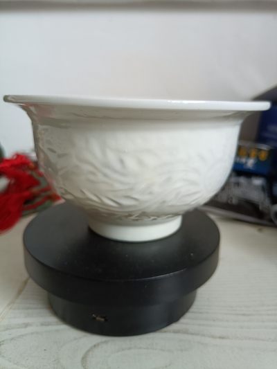 钱币，古钱币，古董杂项 甜白釉内府青花龙凤碗