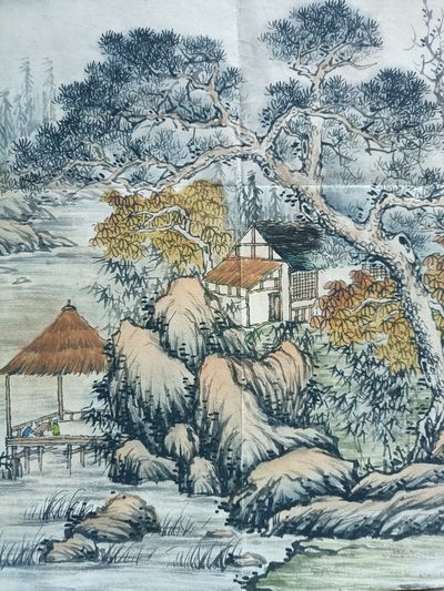 钱币，古钱币，古董杂项 名家山水娟本画