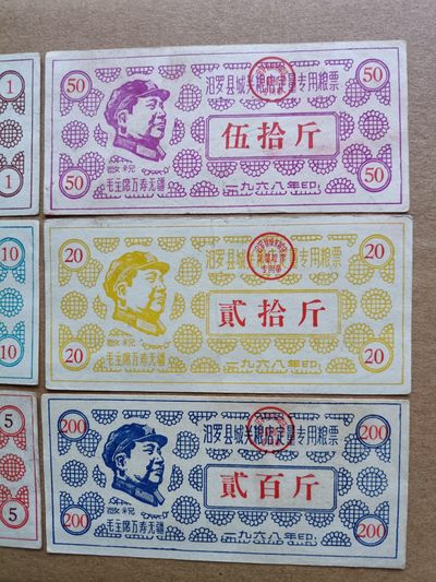 钱币，古钱币，古董杂项 全国唯一的毛象粮票一套