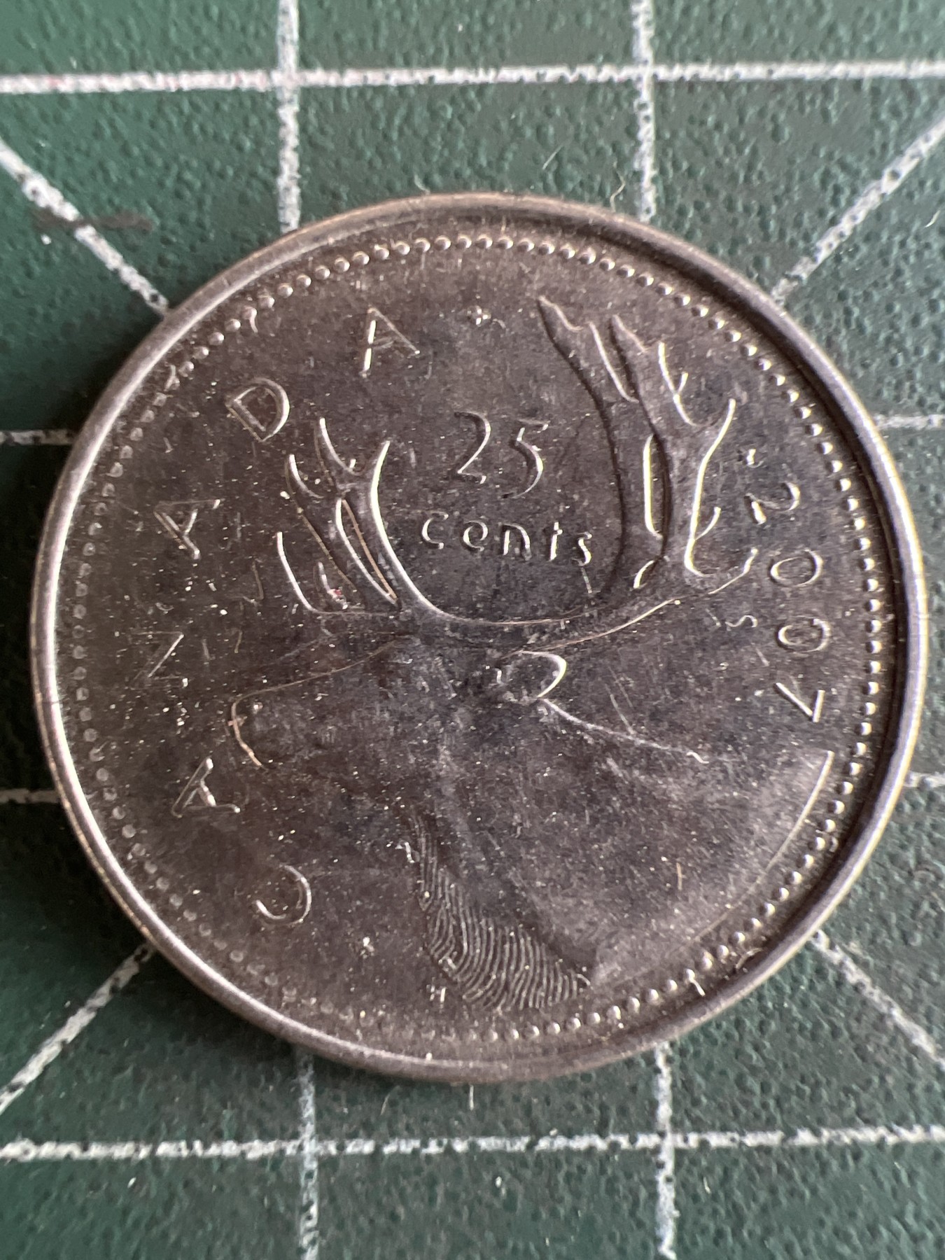 第555期 硬币专场 （无押金，捡漏，全场50包邮，偏远地区除外，接收代拍业务） 加拿大25分 2007年