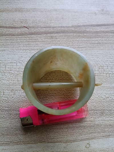 钱币，古钱币，古董杂项 老和田玉玉发冠