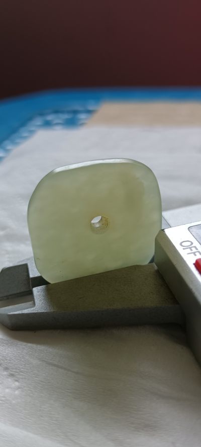 钱币，古钱币，古董杂项 老和田白玉平安扣