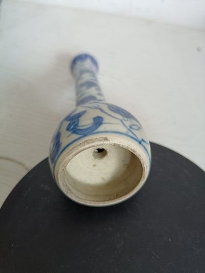 钱币，古钱币，古董杂项 青花瓷笔杆