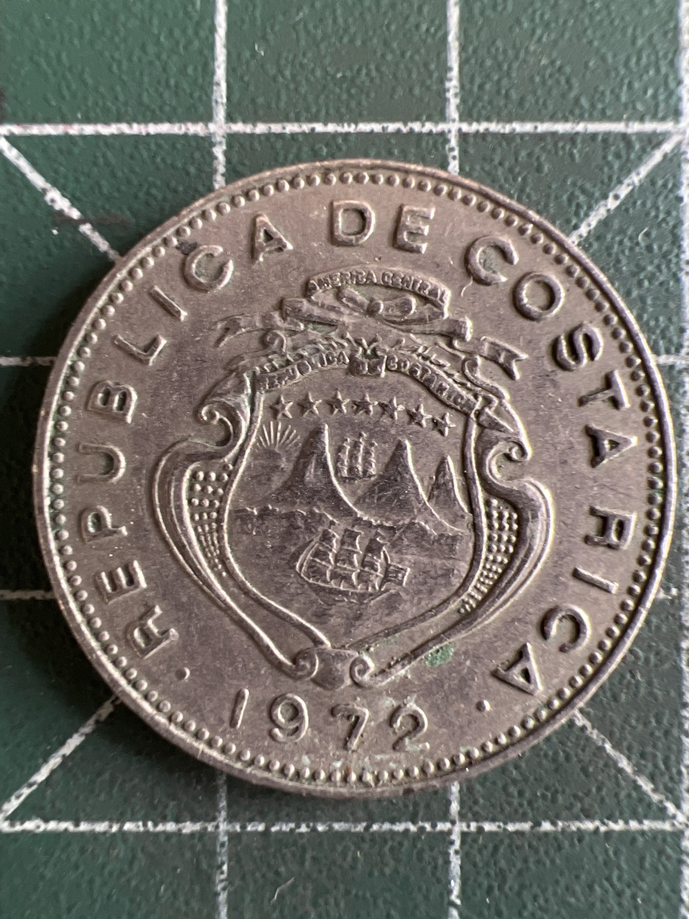 第555期 硬币专场 （无押金，捡漏，全场50包邮，偏远地区除外，接收代拍业务） 哥斯达黎加50分 1972年