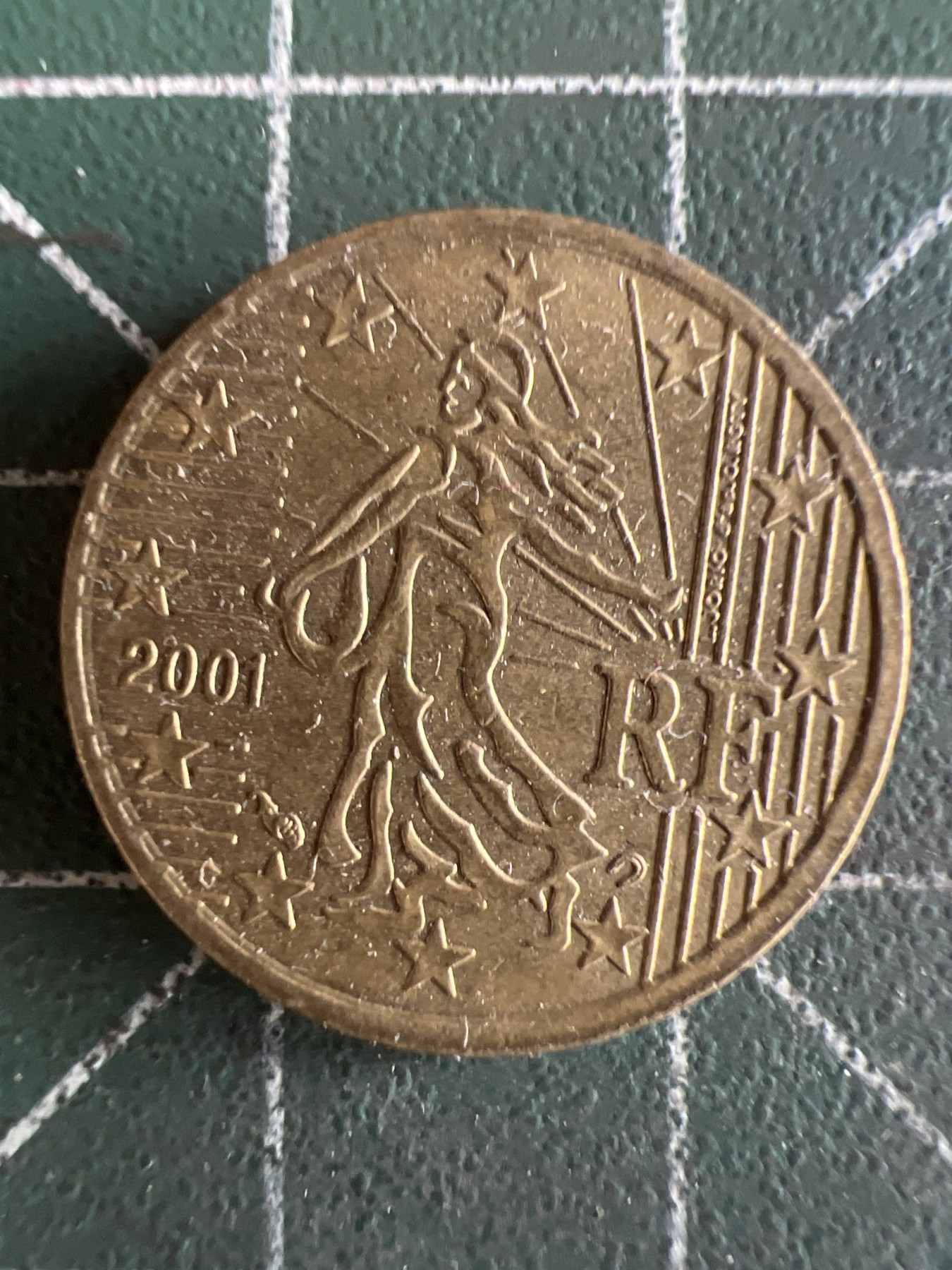 第556期 硬币专场 （无押金，捡漏，全场50包邮，偏远地区除外，接收代拍业务） 法国10欧分 2001年