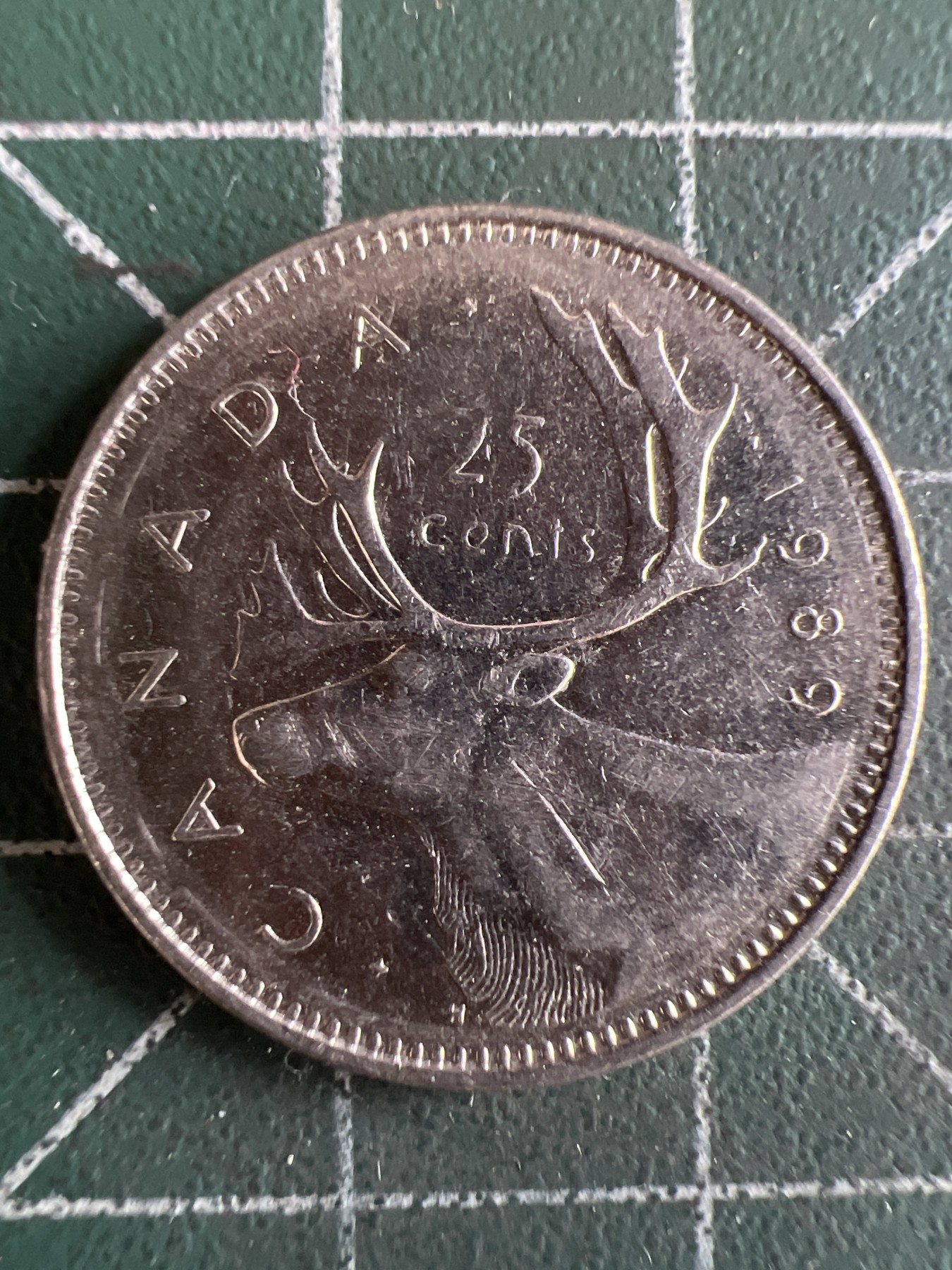 第556期 硬币专场 （无押金，捡漏，全场50包邮，偏远地区除外，接收代拍业务） 加拿大25分 青年 1989年