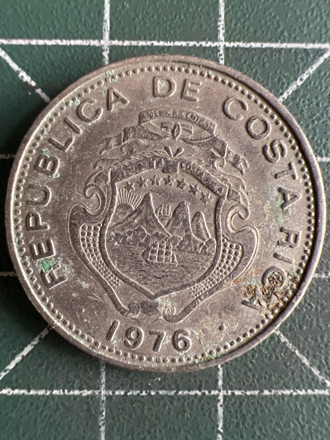 第554期 硬币专场 （无押金，捡漏，全场50包邮，偏远地区除外，接收代拍业务） 哥斯达黎加50分 1976年