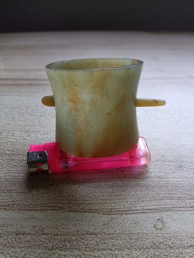 钱币，古钱币，古董杂项 老和田玉玉发冠