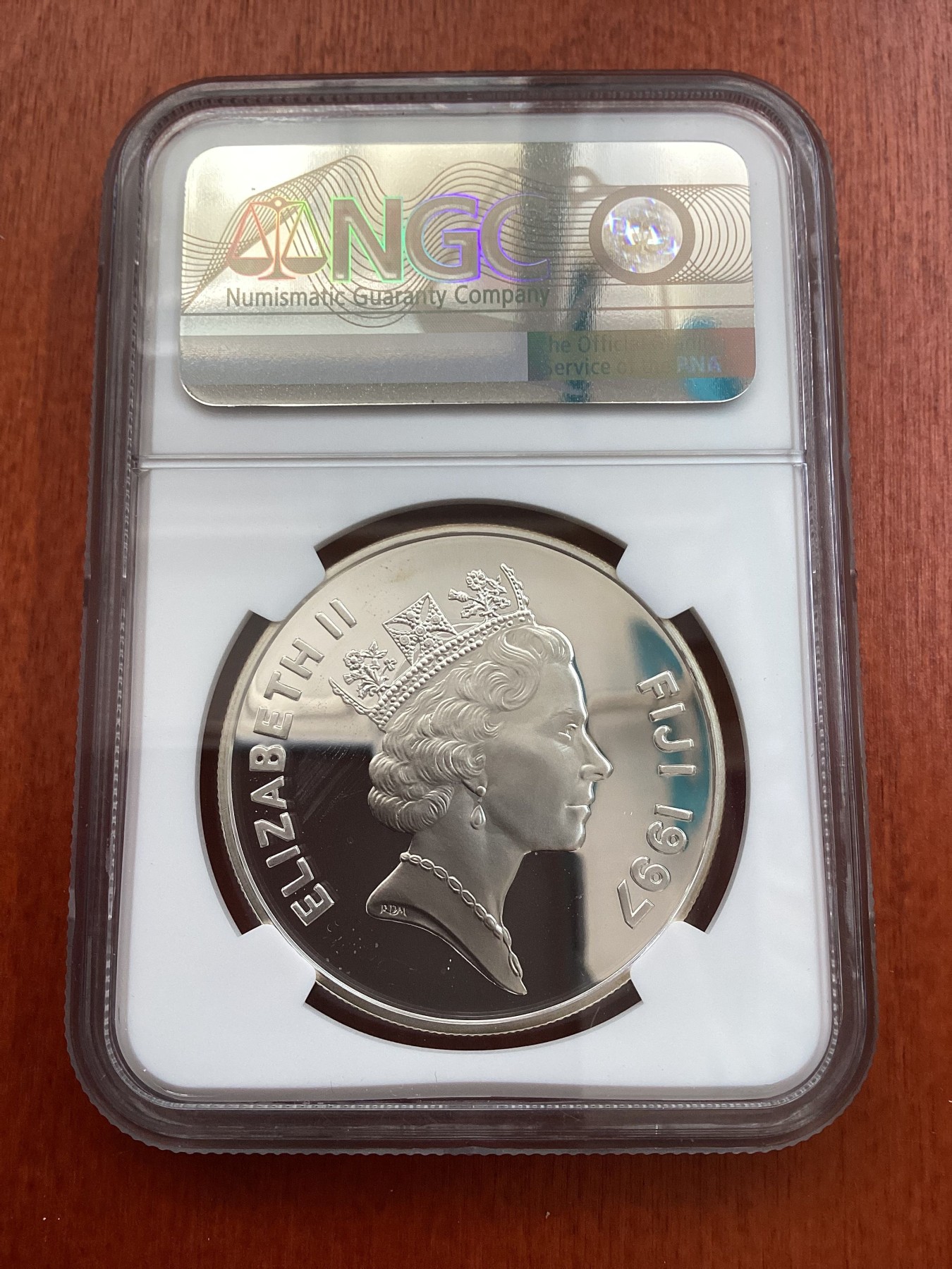 长老汇龙年精选第三场 1997 斐济国际儿童基金会10元精制银币，NGC PF66UC，唯一亚军分，更高分仅有一枚
