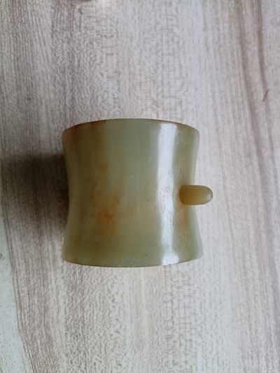 钱币，古钱币，古董杂项 老和田玉玉发冠