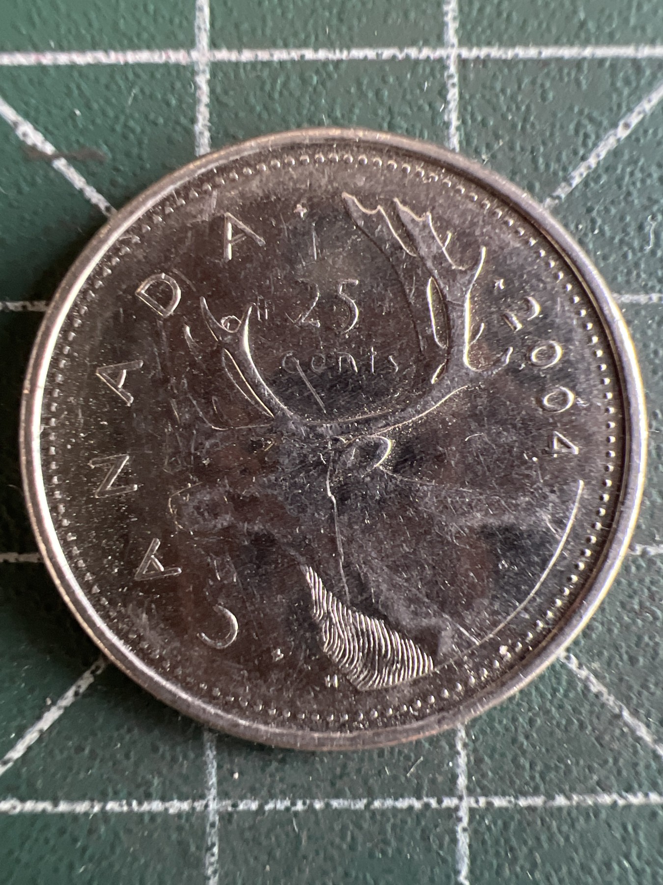 第556期 硬币专场 （无押金，捡漏，全场50包邮，偏远地区除外，接收代拍业务） 加拿大25分 老年 2004年