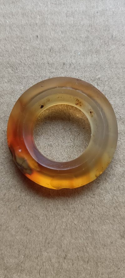 钱币，古钱币，古董杂项 老玛瑙环