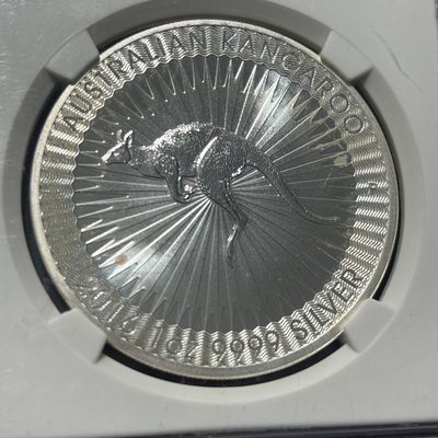 钱币评级专场&全场保真包代 - 澳大利亚袋鼠一盎司银币9999纯银一图一物、保真包代