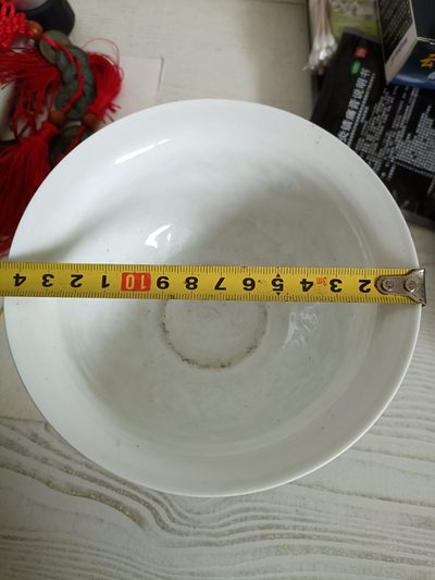 钱币，古钱币，古董杂项 甜白釉内府青花龙凤碗