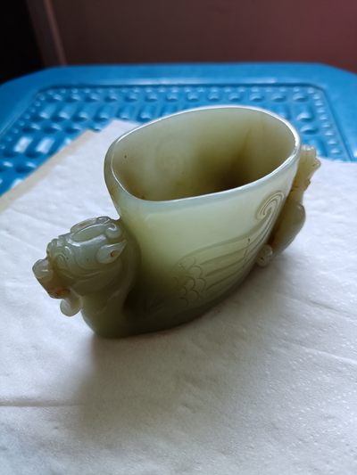 钱币，古钱币，古董杂项 和田玉笔洗