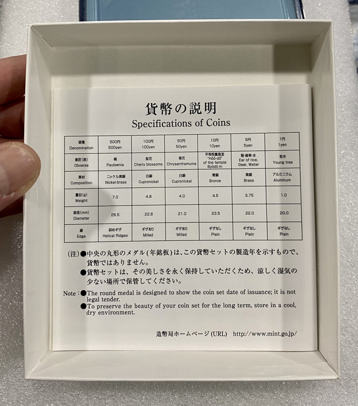 小白鼠 1 日本2011年兔年精制流通套币