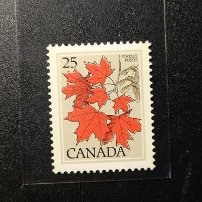 【君缘收藏】第50期↙↙↙↙无佣金、可寄存、满10元包邮  - 加拿大邮票， 1977年 加拿大树种 糖枫