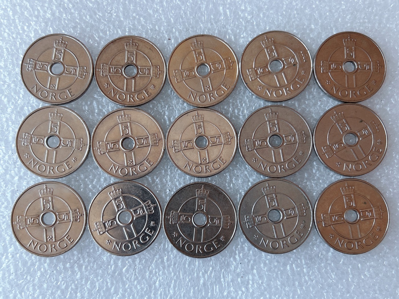 第一海外回流一元起拍收藏 散币专场 第73期 挪威1克朗 15枚