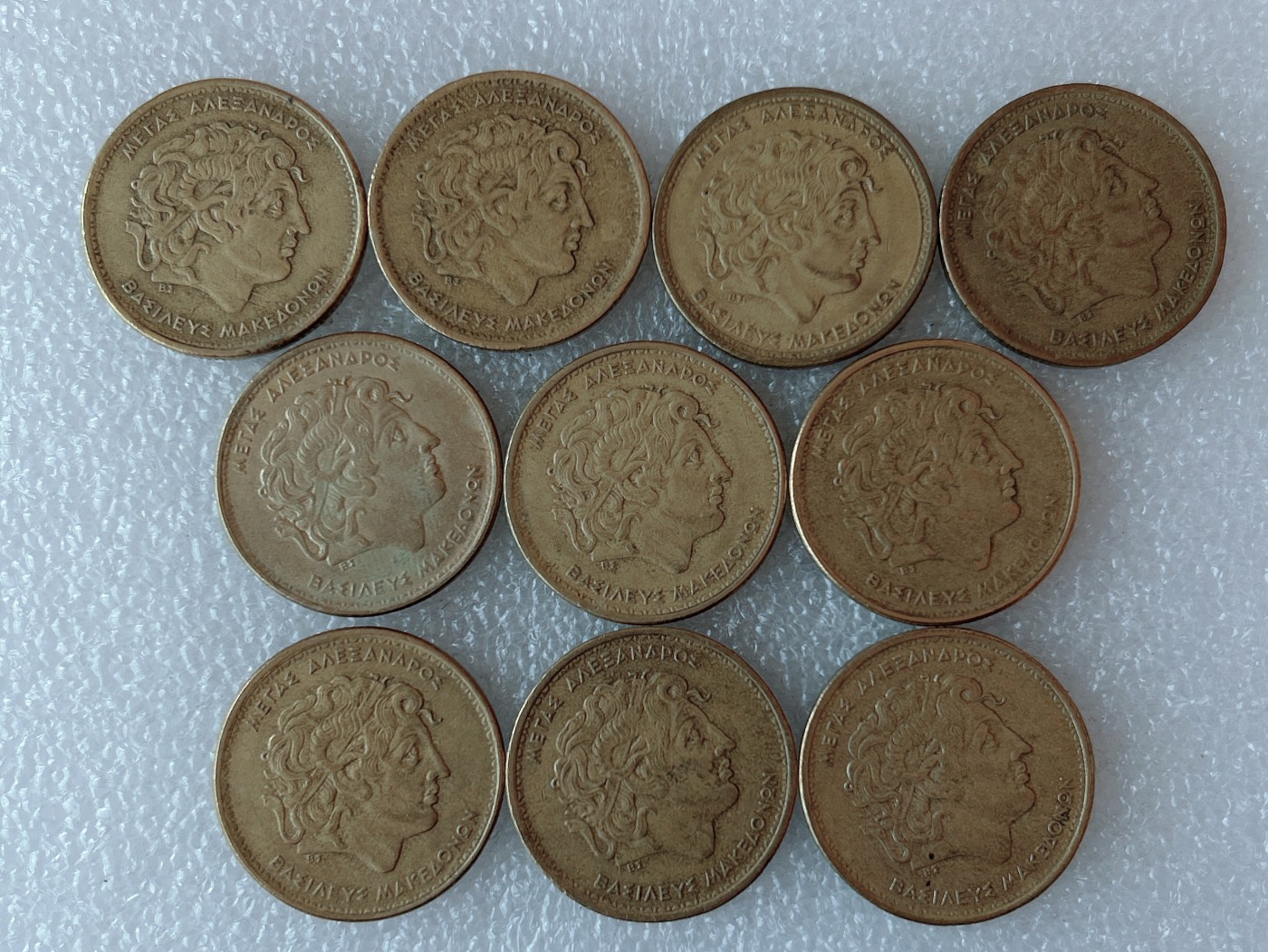 第一海外回流一元起拍收藏 散币专场 第73期 亚历山大 希腊100德拉克马 10枚