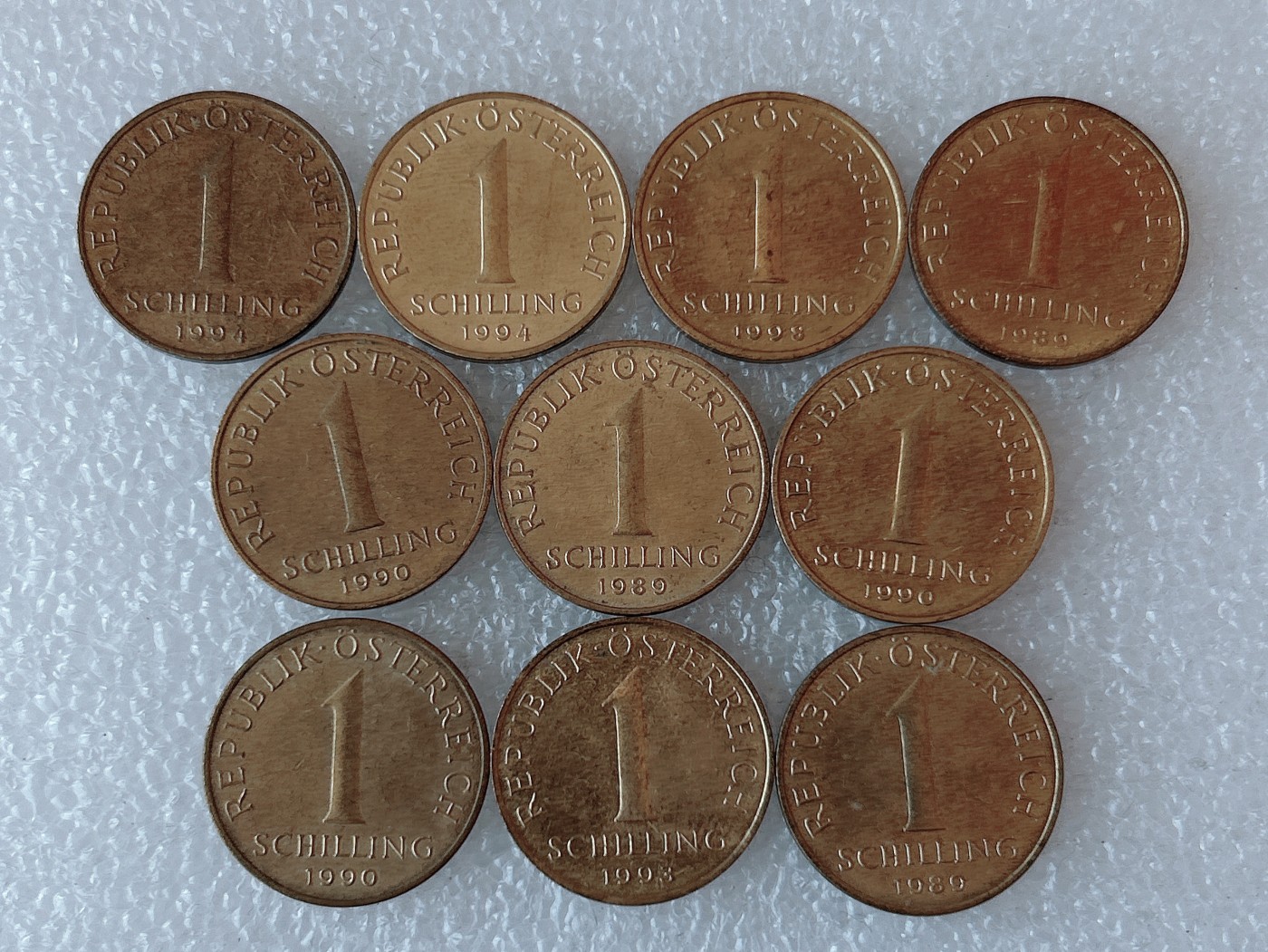 第一海外回流一元起拍收藏 散币专场 第73期 奥地利1先令 10枚