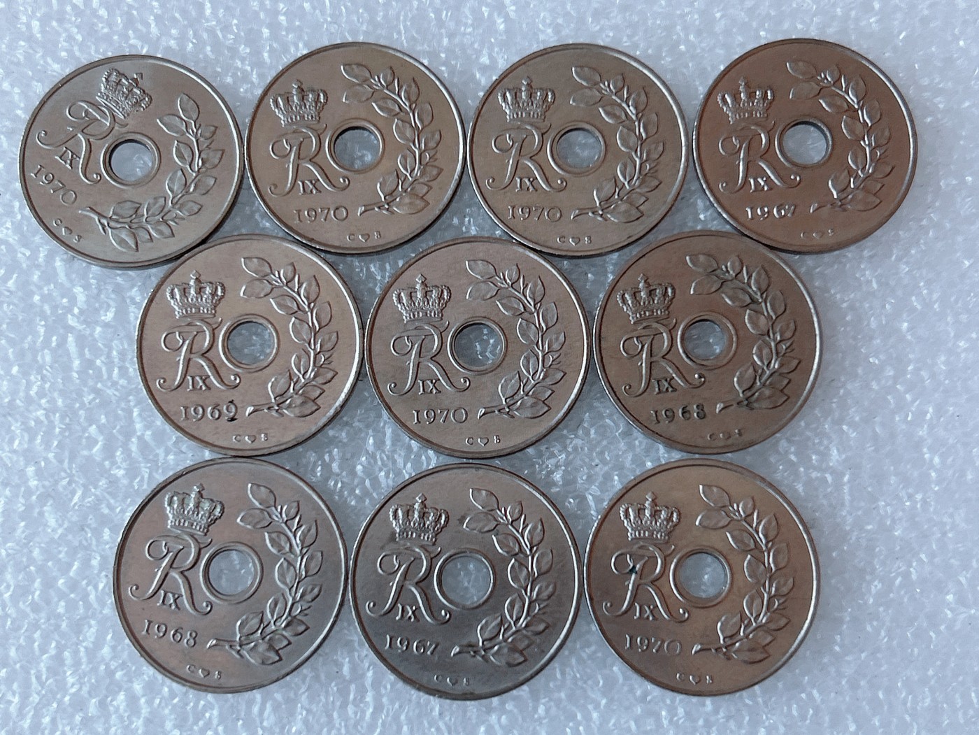 第一海外回流一元起拍收藏 散币专场 第73期 丹麦25欧尔 10枚