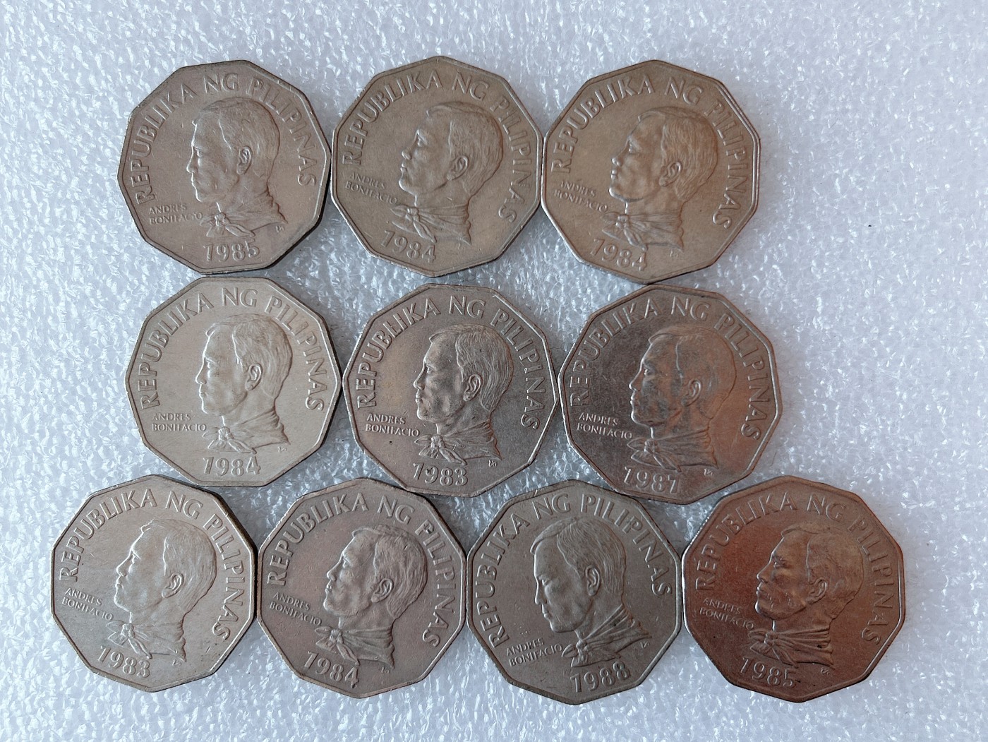 第一海外回流一元起拍收藏 散币专场 第73期 菲律宾2比索大镍币 10枚