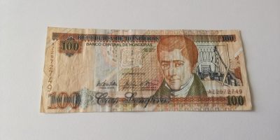 零零发三月纸币拍卖 无佣金 - 洪都拉斯100