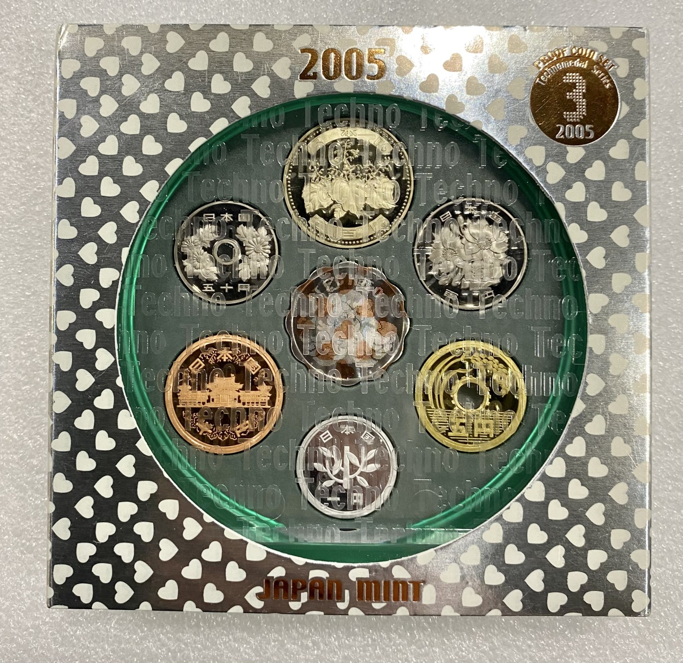 小白鼠 1 日本2005年精制流通套币 小方盒