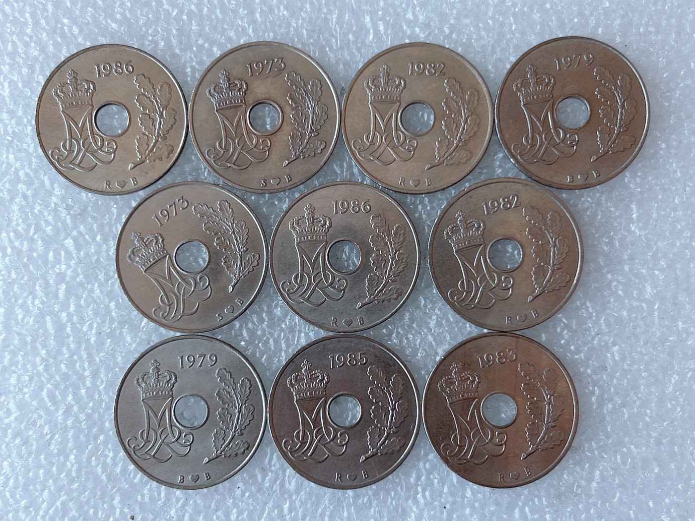 第一海外回流一元起拍收藏 散币专场 第73期 丹麦25欧尔 10枚