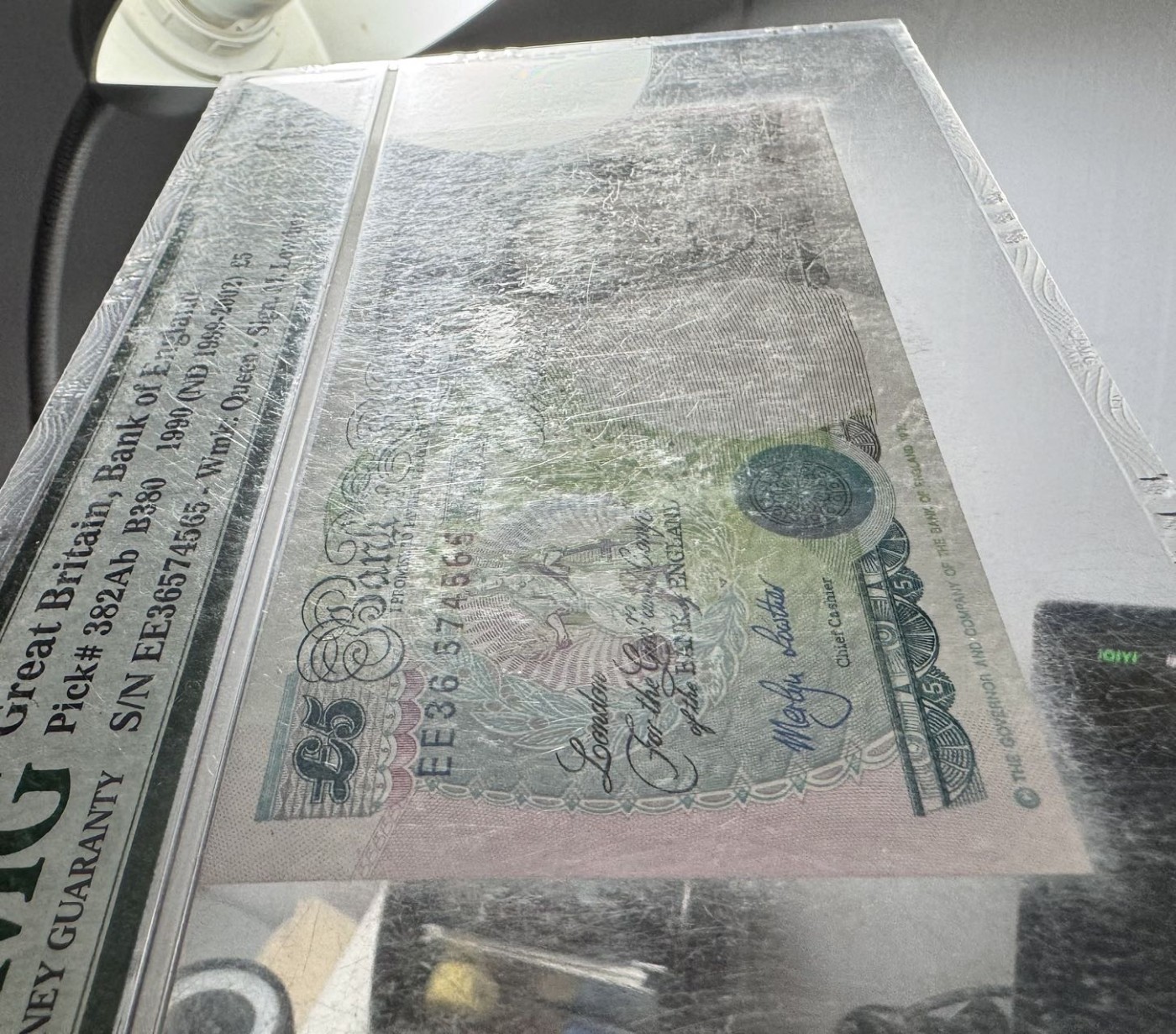 收藏联盟Quantum Auction 第332期拍卖  英国1990-02年5镑 PMG65 皇冠版