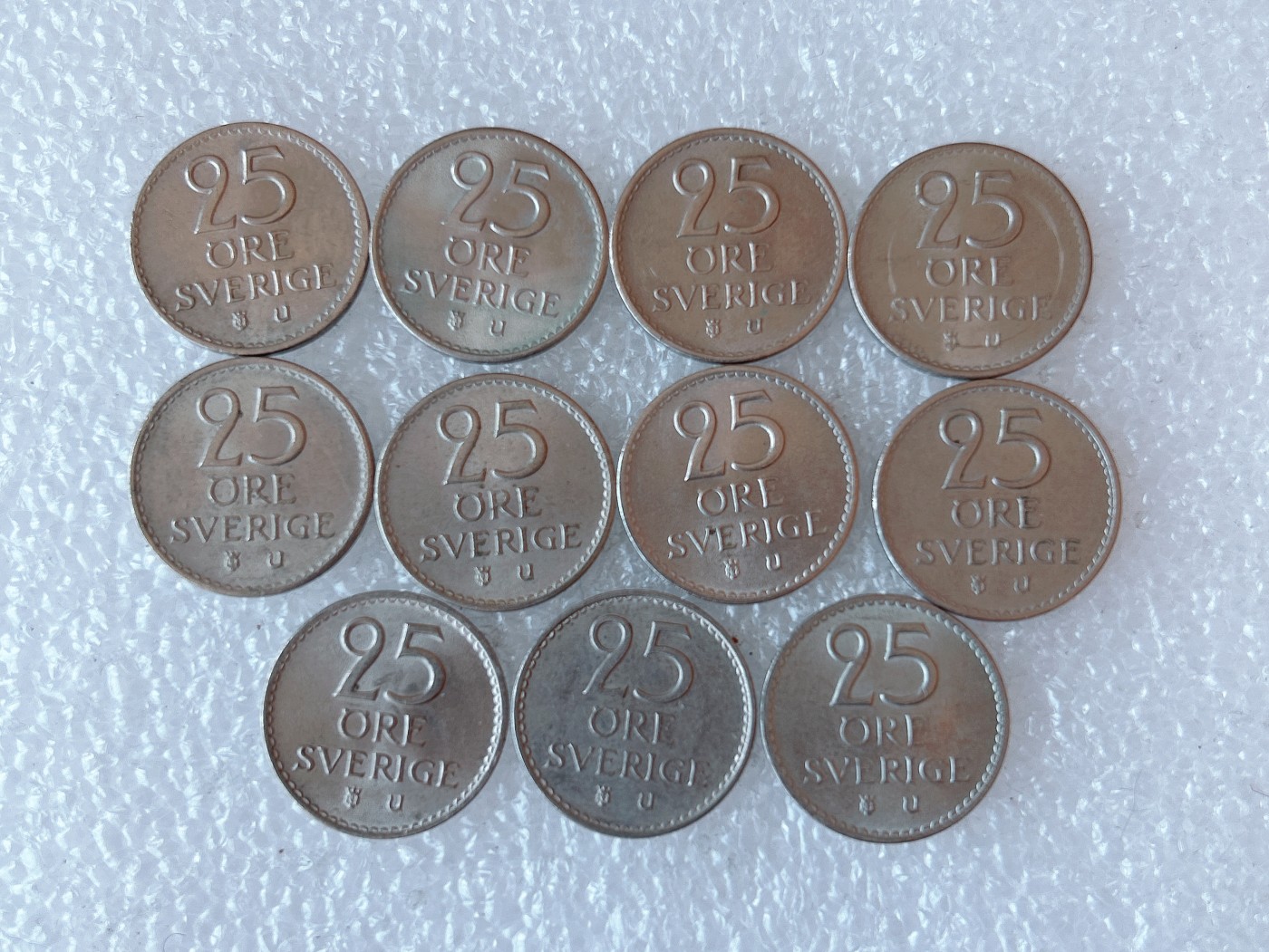 第一海外回流一元起拍收藏 散币专场 第73期 瑞典25欧尔 11枚