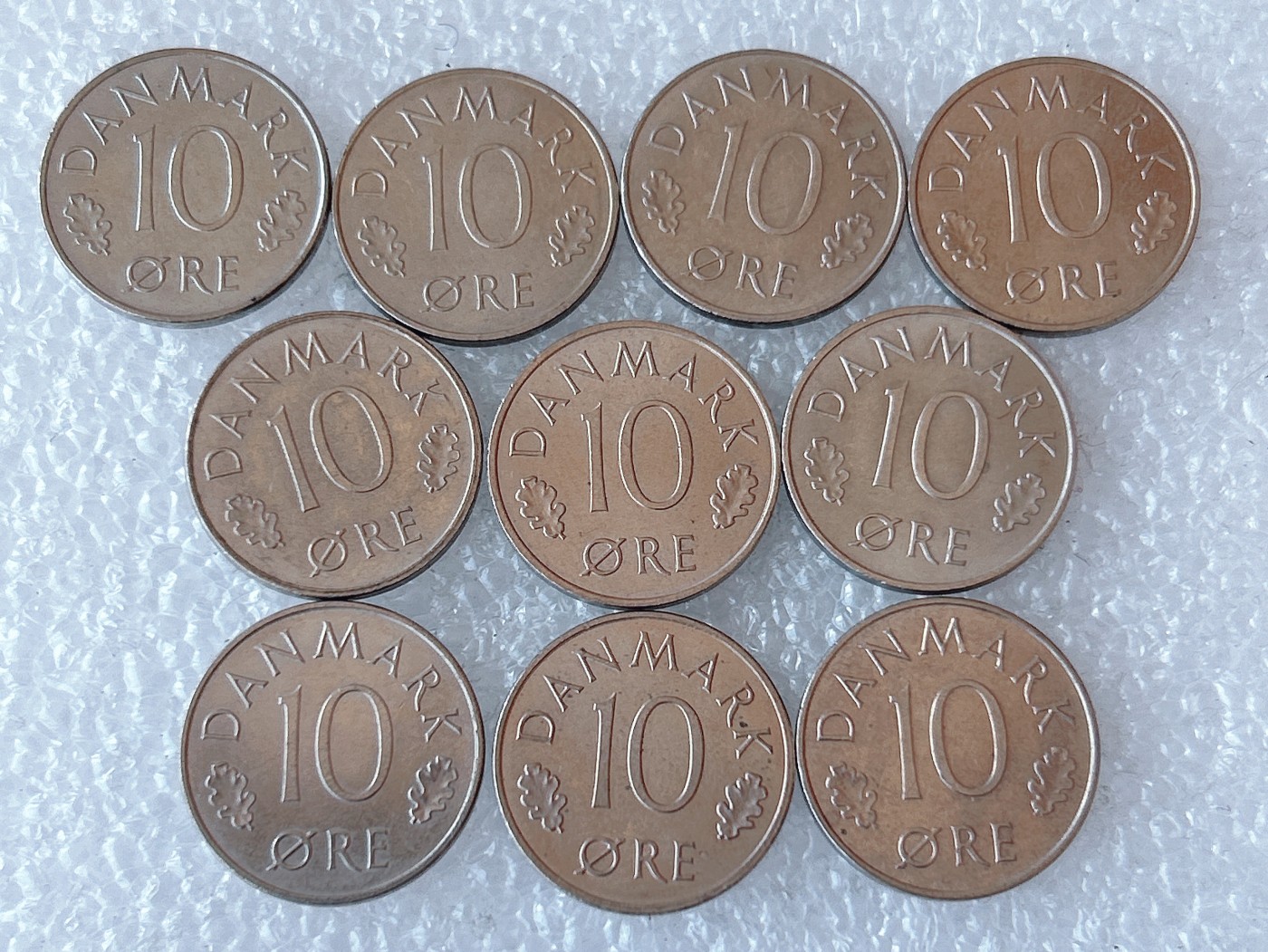 第一海外回流一元起拍收藏 散币专场 第73期 丹麦10欧尔镍币 10枚