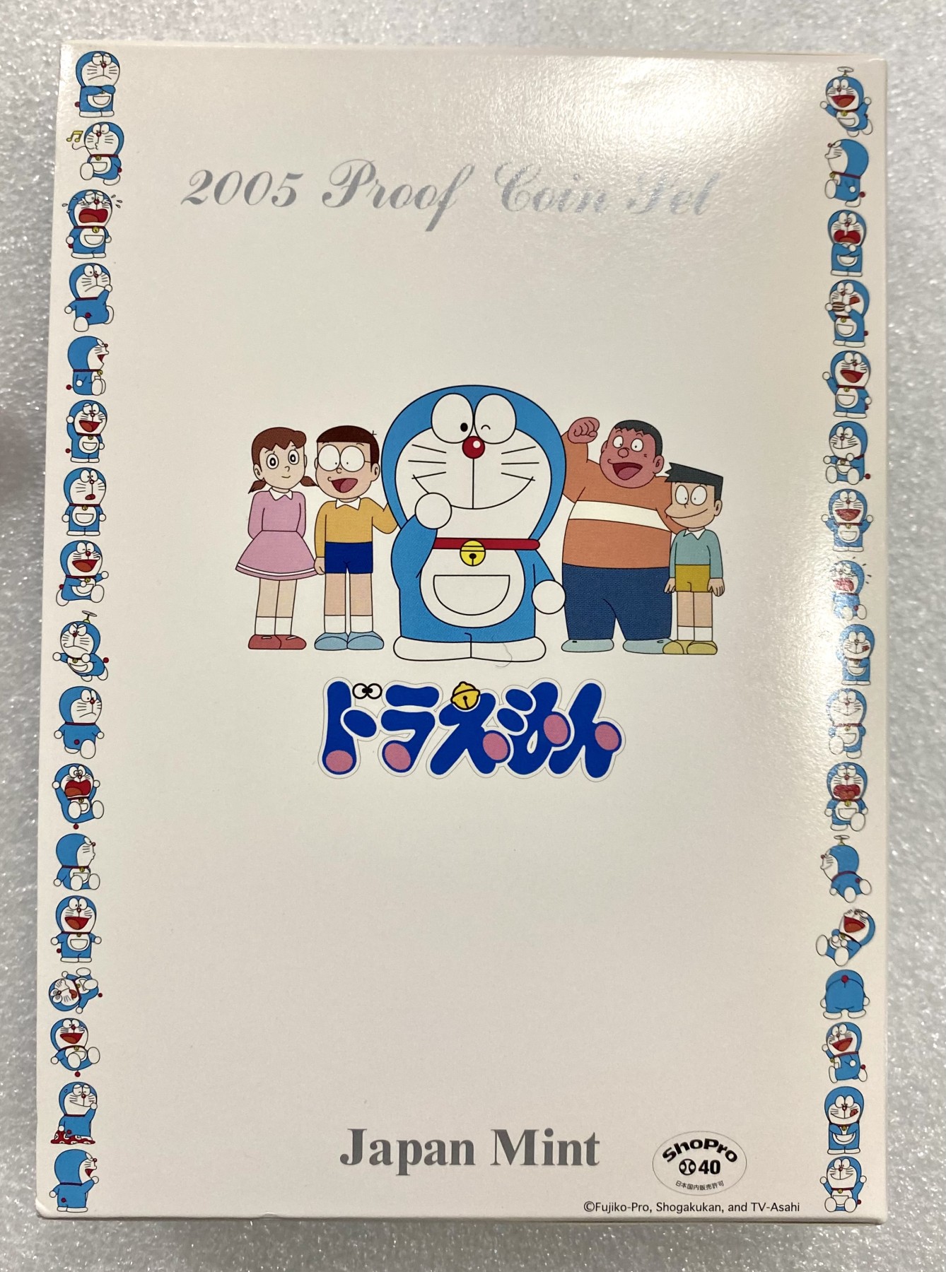 小白鼠 1 日本2005年机器猫精制流通纪念套币 带20克银章