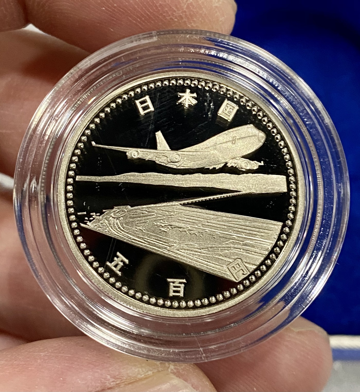 小白鼠 1 原盒日本1994年关西国际空港500元纪念币